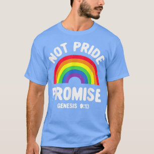 Camiseta Não Orgulho Promessa Lgbt Homens Cristãos Orgulho