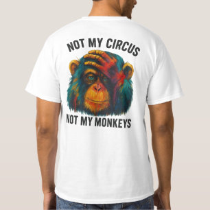 CAMISETA NÃO OS MEUS MACACOS