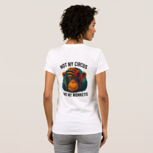 CAMISETA NÃO OS MEUS MACACOS
