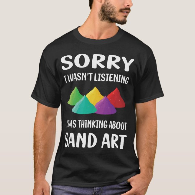 Camiseta Não Ouvir Arte de Areia (Frente)