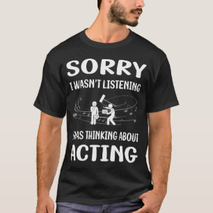 Camiseta Não Ouvir Atriz de Ator em Ação