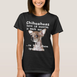 Camiseta Não Ouvir Chihuahua
