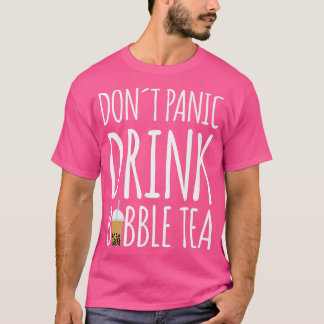 Camiseta Não Pânico Beba Bolha Chá Boba Tea Premium