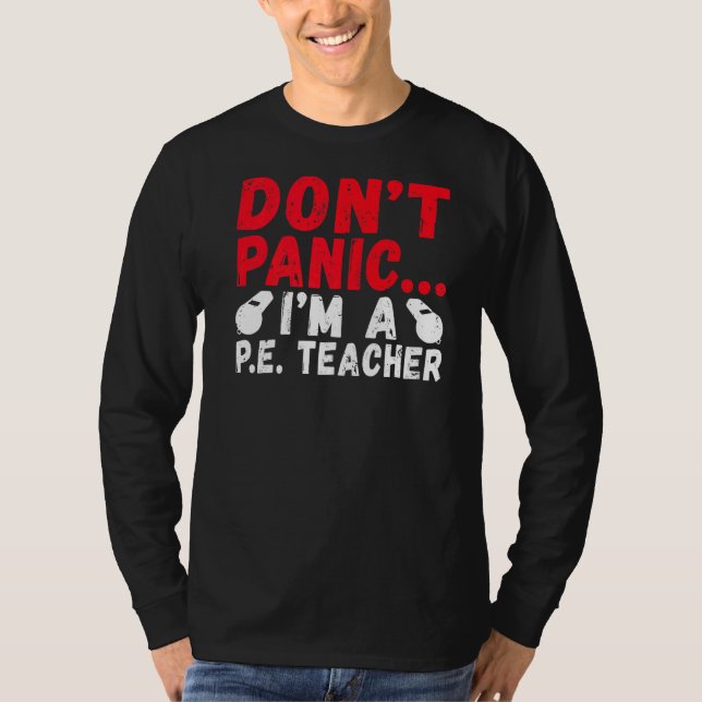 Camiseta Não Pânico Sou Professora De Pe (Frente)