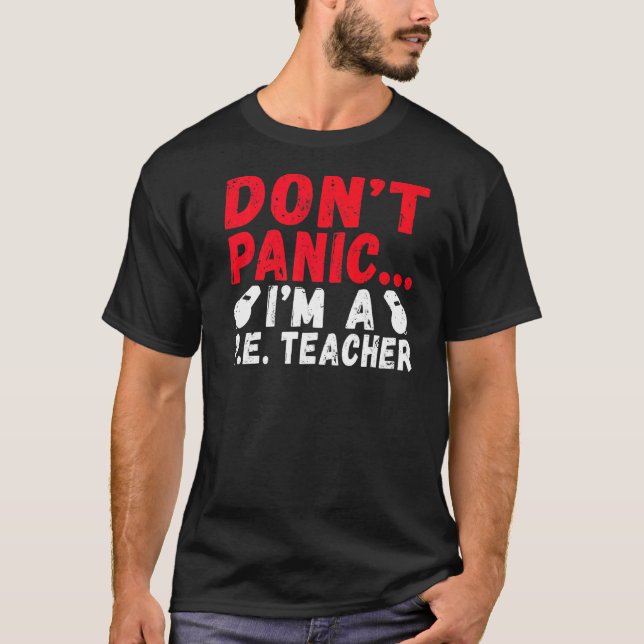 Camiseta Não Pânico Sou Professora De Pe (Frente)