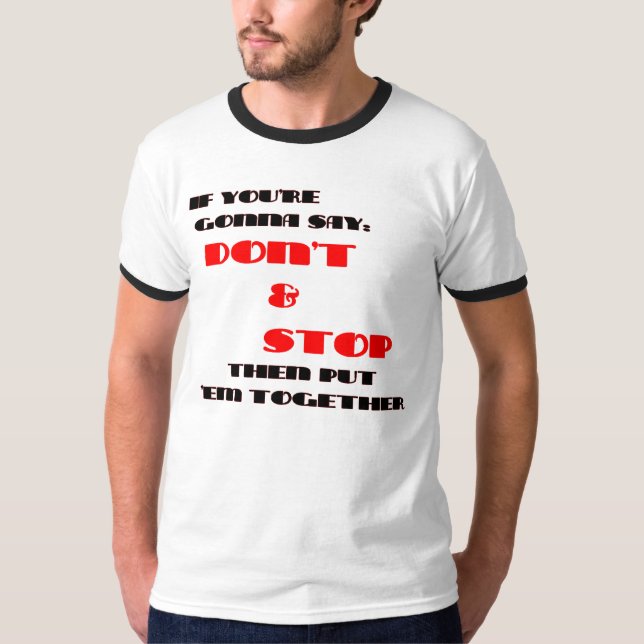 CAMISETA NÃO PARE (Frente)