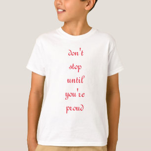Camiseta não pare