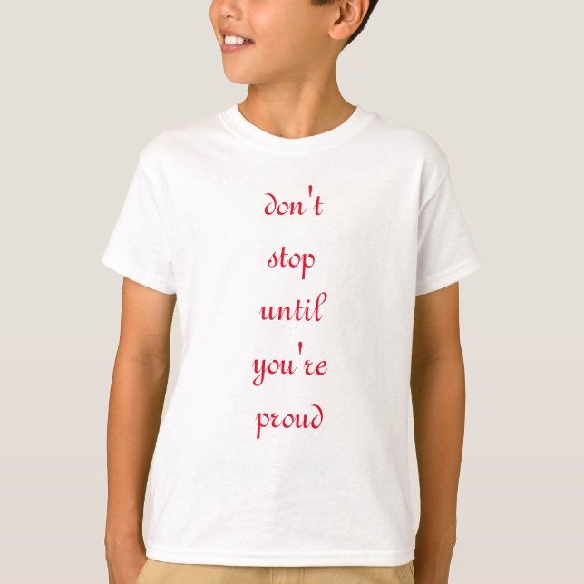 Camiseta não pare (Frente)