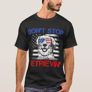 Camiseta Não pare de recuperar a bandeira americana 4 de ju