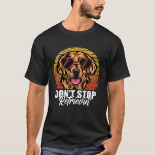 Camiseta Não Pare de Recuperar Cachorro Retriever Dourado