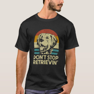 Camiseta Não Pare de Recuperar Retro Golden Retriever