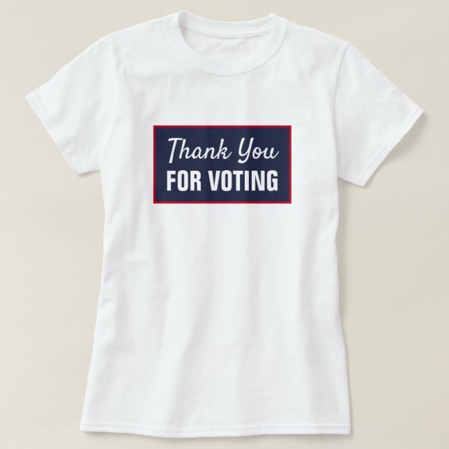 Camiseta Não Partidários Obrigado por Votar (Frente do Design)