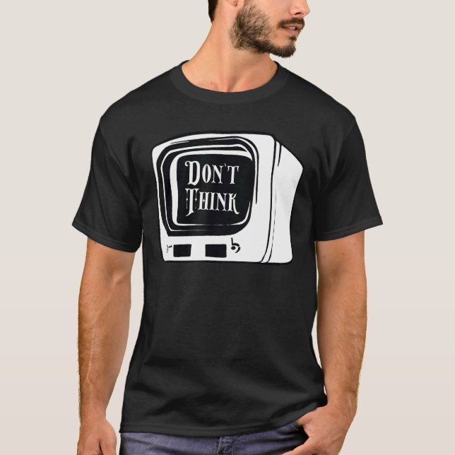 Camiseta Não pense em observar o controle da mente da doutr (Frente)