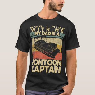 Camiseta Não perca minha Pai é um Pontoon Capitão Da