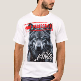 Camiseta "Não Perfeição Apenas um Rei"