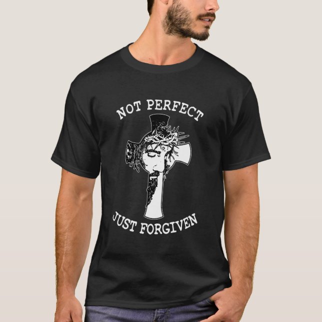 Camiseta Não Perfeito Apenas Perdoador (Frente)