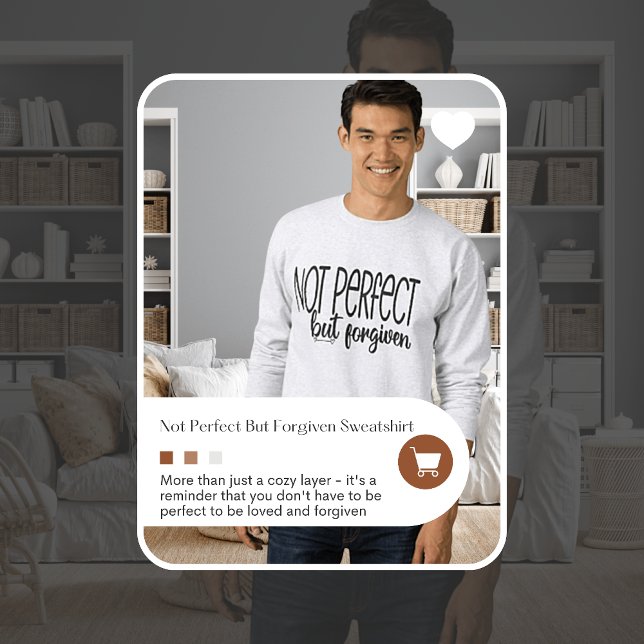 Camiseta Não Perfeito Mas Perdoado (Criador carregado)