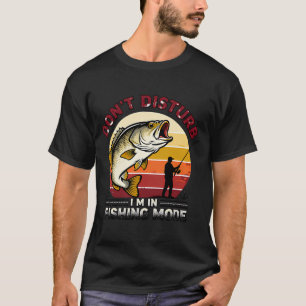 Camiseta Não Perturbe Estou No Modo Pesca