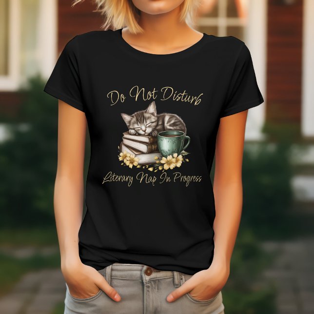 Camiseta Não Perturbe Gato Divertido (Criador carregado)