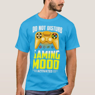 Camiseta Não perturbe os jogos ativados no modo de jogos