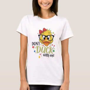 Camiseta Não Pinto Comigo Pato Sarcástico
