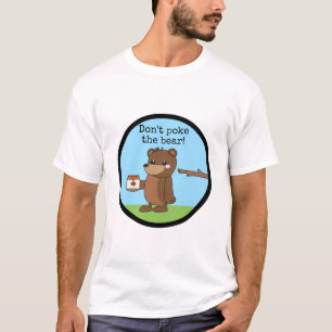 Camiseta "Não pique mel sonolento de w do urso do kawaii d