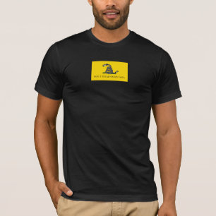 Camiseta Não pisar nos meus dados, o sinalizador Gadsden pa
