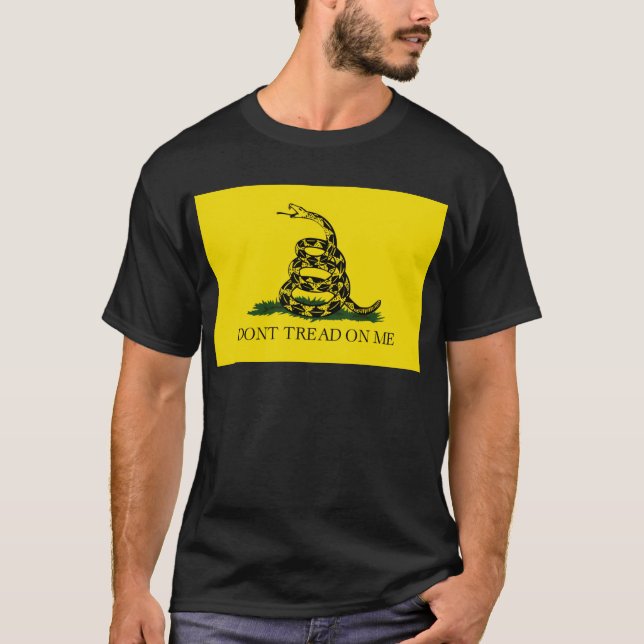 Camiseta NÃO PISE em MIM, a bandeira de Gadsden (Frente)