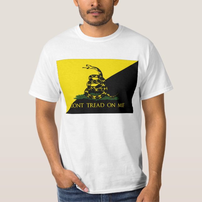 Camiseta Não pise em mim a bandeira do anarquista (Frente)
