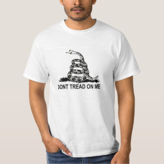 Camiseta Não pise em mim alteração do t-shirt a ?a