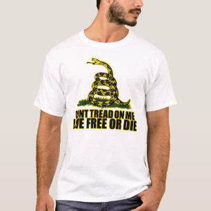 Camiseta Não pise em mim - livre vivo nem não morra