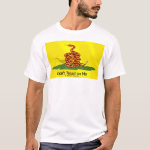 Camiseta Não pise em mim, mim mordem para trás