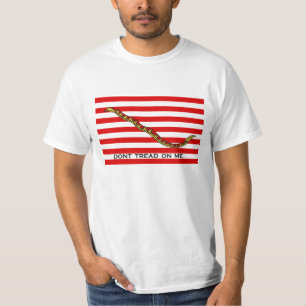 Camiseta "não pise em mim" o jaque do marinho