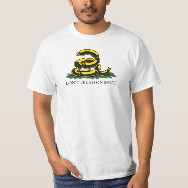Camiseta Não pise no meme engraçado da paródia da bandeira (Frente)