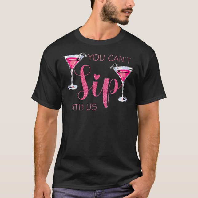 Camiseta não pode beber com a nossa madrinha de casamento d (Frente)