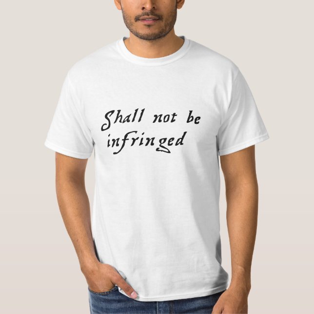 Camiseta Não pode ser infringido (Frente)