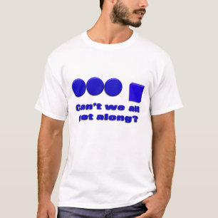 Camiseta Não podemos nós todos obter ao longo do t-shirt