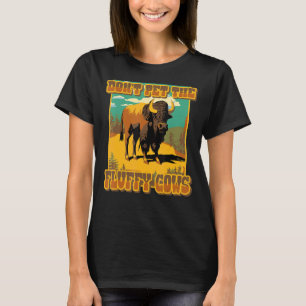 Camiseta Não Põe as vacas de flauta, Yellowstone Bison Buff