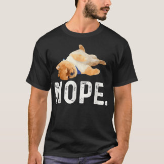 Camiseta Não Pomerânia Preguiçoso 