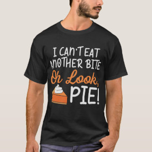 Camiseta Não posso comer mais uma mordida Engraçada.