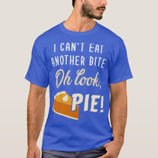 Camiseta Não posso comer mais uma mordida, parece uma tarte
