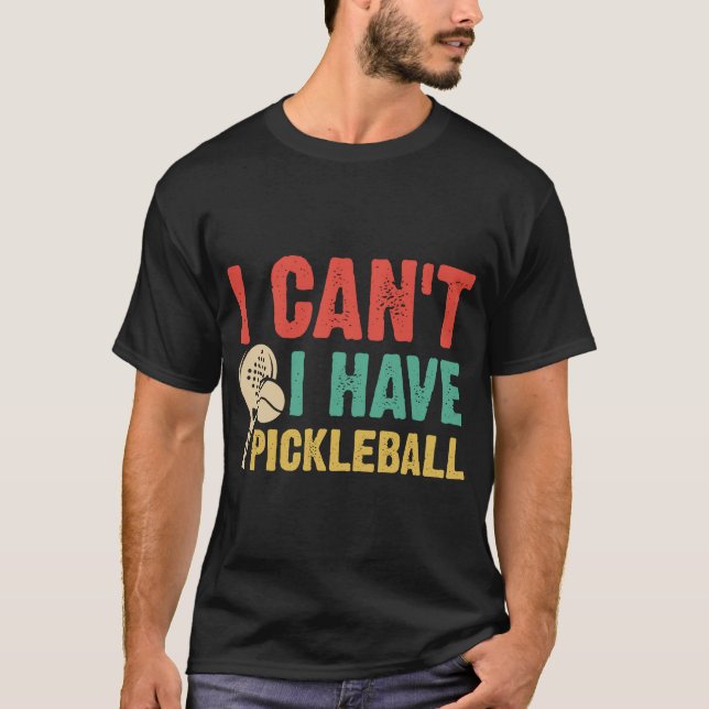 Camiseta Não posso comer picleball (Frente)