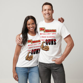 Camiseta Não posso esconder essas armas