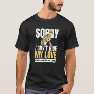 Camiseta Não Posso Esconder Meu Amor Eu Gato Savannah Gatin