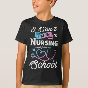 Camiseta Não posso estar na enfermagem Engraçada, doação de