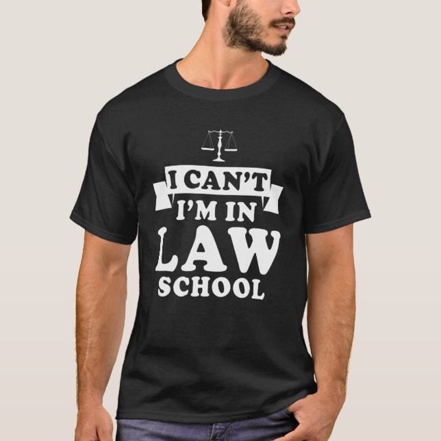 Camiseta Não posso estar na Faculdade de Direito 2 (Frente)