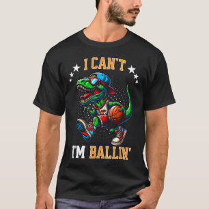 Camiseta Não Posso Estou Desenhando Dinossauro T Rex Menino