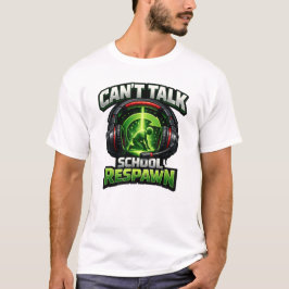 Camiseta Não Posso Falar Escola Reaparecer Gamer Volta às A