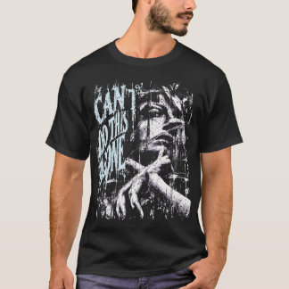 Camiseta NÃO POSSO FAZER ISSO SOZINHO — Blue White Gótico