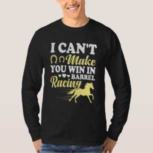 Camiseta Não posso fazer você ganhar a corrida de cavalos d